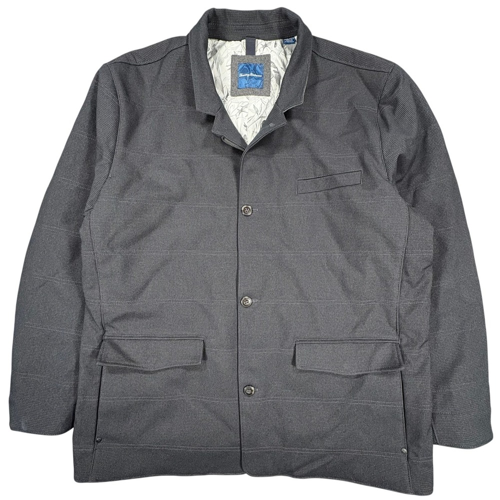 Tommy Bahama Madrona Park Blazer Jacket Mens 3XL Midnight Blue Micro Check NWOT